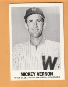 Mickey Vernon Washington Senators 1977-84 Galasso Greats #45 Villanova 9C - Imagen 1 de 2