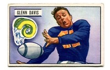 Glenn Davis, Los Angeles Rams ~ 1951 Bowman Football Card #42