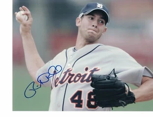 RICK PORCELLO FIRMÓ FOTO 8X10 DETROIT TIGERS RED SOX AUTO BECKETT AUTÓGRAFO - Imagen 1 de 1