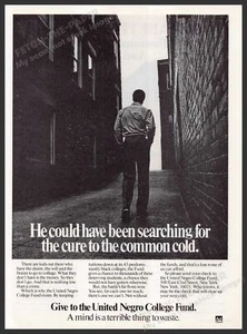 United Negro College Fund 1980s Print Advertisement Ad 1988 - Picture 1 of 1