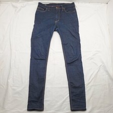 Hiut Denim Co Wales High Waist Mens Sz 32x32 Skinny Raw Denim Jeans