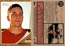 Jason Castro 2011 Topps Heritage Baseball Card 492  Houston Astros