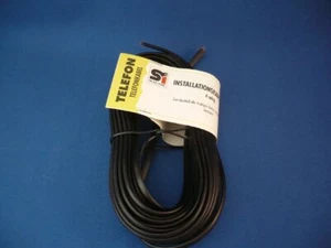 TELEFONINSTALLATIONSKABEL, 4-ADRIG, 10,0m Farbe: schwarz # 0,40€/pro Meter - Zdjęcie 1 z 1