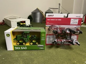 1/64 Ertl John Deere Prestige 9RX 640 4WD Tractor & Case IH 330 Turbo Disk - Picture 1 of 8