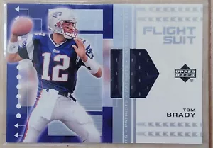 2002 Upper Deck Flight Suit Tom Brady New England Patriots Patch #FS-TB - Picture 1 of 24
