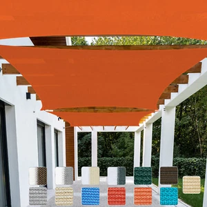 Cubierta de toldo vela parasol exterior rectangular de 20' (W) para fácil ajuste entre paredes - Imagen 1 de 100