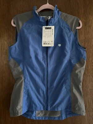 pearl izumi womens xl whisper vest cycling essential blue gray packable NWT - Image 1 of 4