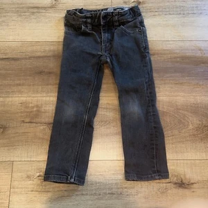 Volcom Vorta Slim Straight Leg Boys Dark Gray/ Black Jeans Size 4 - Picture 1 of 6