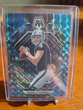 2023 Aidan O'Connell Panini Mosaic Rookie Card #281 Blue Reactive Prizm SP RC