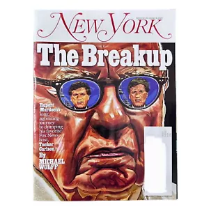 New York Magazine September 25 October 8 2023 Rupert Murdoch Tucker Carlson - Picture 1 of 1