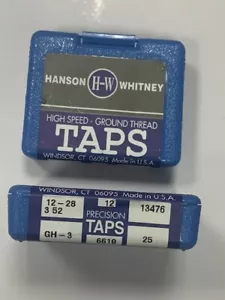 HANSON WHITNEY 12-28 GH-3 13476 HS SPIRAL HAND TAP USA ~ NEW IN BOX ~12 PCS - Picture 1 of 3