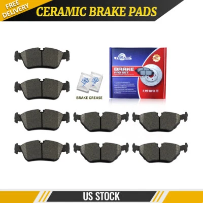 For 2001 - 2005 BMW 325i 325Ci 325Xi Front & Rear Ceramic Disc Brake Pads - Image 1 of 4