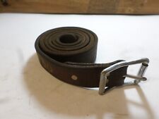 Vintage Forest Service Leather Belt 62 Inch Length 1 1/4 Inch Width Brown