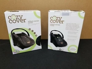 Cozy Cover Infant Carrier Cover - Secure Baby Car Seat Cover - Quilted Black - Picture 1 of 3