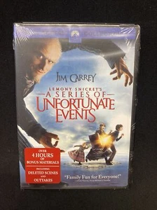 Lemony Snickets A Series of Unfortunate Events (DVD 2004) Full Screen Jim Carrey - Picture 1 of 2