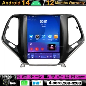 9.7“Android 14 Autoradio GPS Navigation DAB Carplay For Jeep Cherokee 2013-2018 - Bild 1 von 12