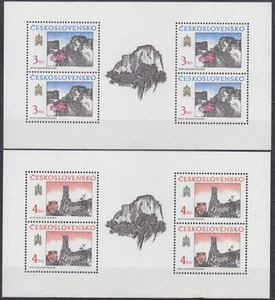 CHECOSLOVAQUIA - HOJAS DE IMPRESIÓN ARTE 1989 Mi. 3022-3023 Sc. 2763-2764 -**MNH** - Imagen 1 de 1