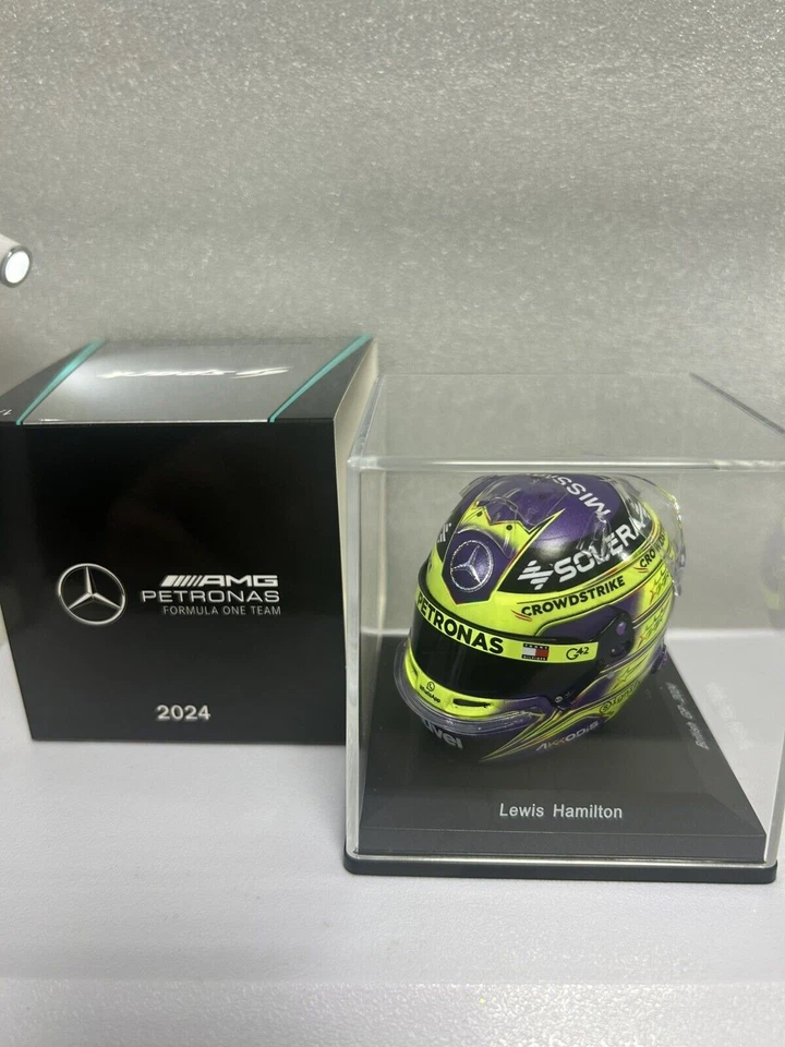 Lewis Hamilton Mercedes F1 2024 British GP Helmet 1/5 - Image 1 of 4