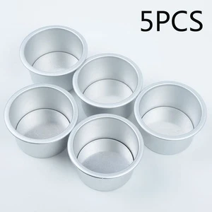 1 5 Stück Set Mini Entfernbarer Boden Backen Backform Mousse Pudding Zinn Form - Bild 1 von 24