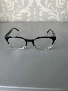 MODERN GENIUS BLACK CRYSTAL AUTHENTIC EYEGLASSES FRAMES 47-21-140MM - Picture 1 of 5