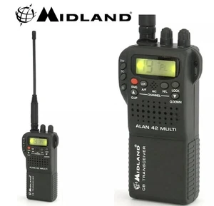 Radio CB MIDLAND ALAN 42 DS MULTI BANDA ESTÁNDAR PORTÁTIL 40 CANALES 27MHZ AM/FM - Imagen 1 de 3