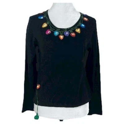 Luces de Navidad Michael Simon Lentejuelas con Cable y Enchufe Negro Talla Pequeña Nuevas con Etiquetas Foto 1 de 4