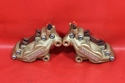 2005 DUCATI MONSTER 620 DARK RIGHT LEFT FRONT BRAKE CALIPER SET PAIR CALIPERS - Image 1 of 4