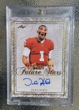 2020 Leaf Ultimate Draft Future Stars Jalen Hurts Rc Auto 3/30