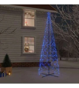 Albero di Natale a Cono Blu 1400 LED 160x500 cm - Foto 1 di 3