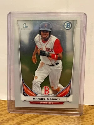2014 Bowman Chrome Manuel Margot 1st RC #BCP90 Prospects Base 1 - Image 1 of 2
