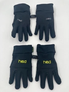 Head Brand Children's Gloves Two Pair - Child Small Child Medium Black Sensatec - Picture 1 of 6