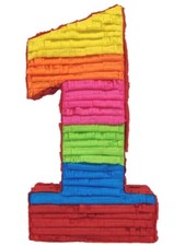 Age 1 Birthday Party Game Pinata Multi Coloured 20'