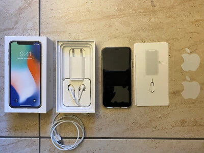 IPHONE X 256GB SILVER USATO ECCELLENTE COMPLETO DI ACCESSORI + COVER IN OMAGGIO - Immagine 1 di 3