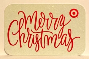 Target Merry Christmas Red White Sparkling Holiday 2012 Gift Card 0-790-01-1882 - Picture 1 of 1