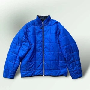 Vintage Kickers Reversible Puffer Jacket Size XL Fits 2XL 90s Oversized *read* - Picture 1 of 9