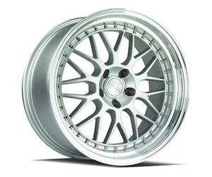 19x9.5/19x11 Aodhan AH02 5x114.3 +12|+15 Flow Forged Silver Wheels (Set of 4) - Picture 1 of 3