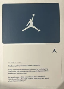 Rare Nike Air Jordan 12 Obsidian Post Card 100% Authentic 2 Post Cards - Picture 1 of 2