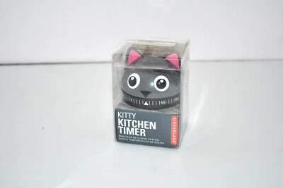 Kikkerland Cat Kitchen Timer in Grey Details: •	Material: ABS, Steel • - Image 1 of 4