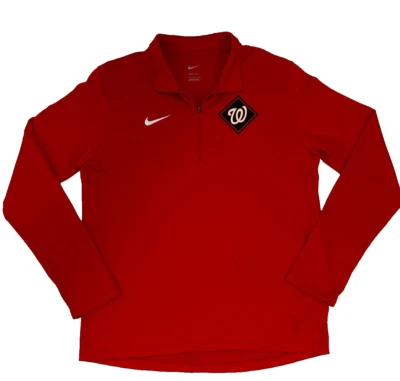 Washington Nationals 1/4 Zip Jacket Shirt Diamond Icon Long Sleeve Men's Size L - Image 1 of 4