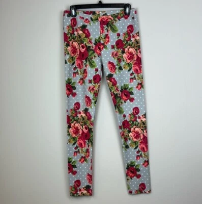Matilda Jane RAINDROPS ON PETALS Floral Jeggings 14 Girls Tween Happy & Free - Image 1 of 4