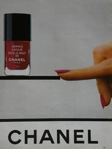 PUBLICITÉ DE PRESSE 1979 CHANEL VERNIS LAQUE SOLEIL DE MINUIT 69 - Imagen 1 de 1