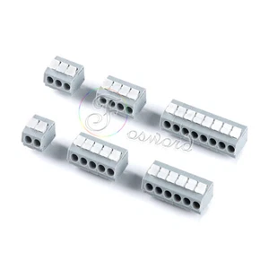 Abrazaderas de impresión enchufe resorte bloques de sujeción 5 mm panel de división montaje de PCB 2-8 pines - Imagen 1 de 10