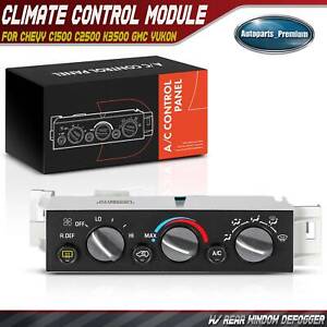 AC Heater Climate Control Module w/ Rear Window Defogger for Chevy Tahoe Yukon