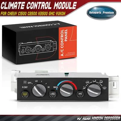 AC Heater Climate Control Module for Chevy C1500 2500 K1500 2500 Tahoe GMC Yukon - Image 1 of 4