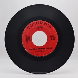 Johnny Cash - Folsom Prison Blues / The Folk Singer 7" 45 RPM Single Record - Imagen 1 de 6