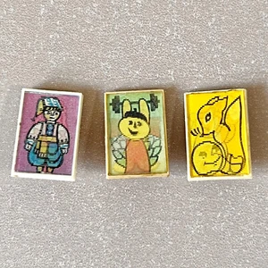 Soviet Cartoon Lenticular Pins 1980s Ukraine Badges USSR Childrens Collector Set - Picture 1 of 6