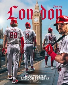 Philadelphia Phillies 2024 London Series 8x10 MLB World Tour Promo Photo - Picture 1 of 1