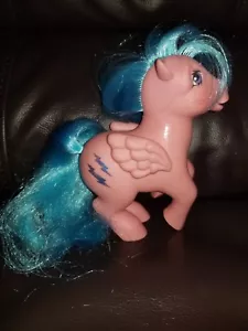 Vintage 1983 My Little Pony Pegasus G1 Firefly Glitter Lightning Bolts - Picture 1 of 9
