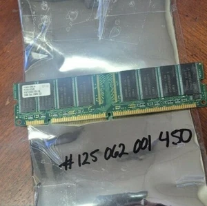 256MB SDR SD  SDRAM PC PC100  100 CL3 SYNCR 168PIN NON-ECC 168PIN 16CHIPS  - Picture 1 of 1