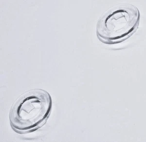 Clear Door Lock Knob Bezel Set For 1964-1970 Ford Mustang Falcon Cougar - Picture 1 of 3